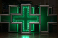 Apotekarski krst 65x65cm sa jednim dva ili tri reda dioda